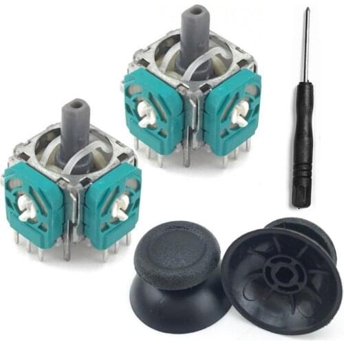 2Pcs For Sony 4 Handle 3D Thumb Joystick Left And Right Rocker For Sony PS4 / PS4Slim / Pro Thumb Rocker Replacement PS4