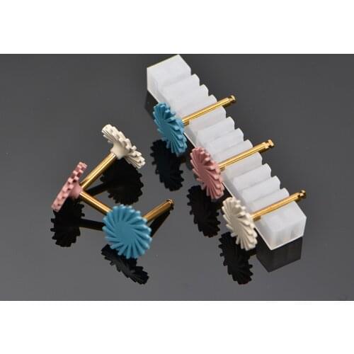 6 pcs Grinding Buffing Dental Accessories reisin emery Polishing Grinder wheel for Low Speed handpiece Machine Accessories