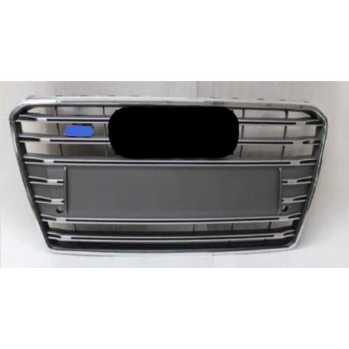 Car modified front bumper grille grille for A7 2009-2015 (gray) auto parts