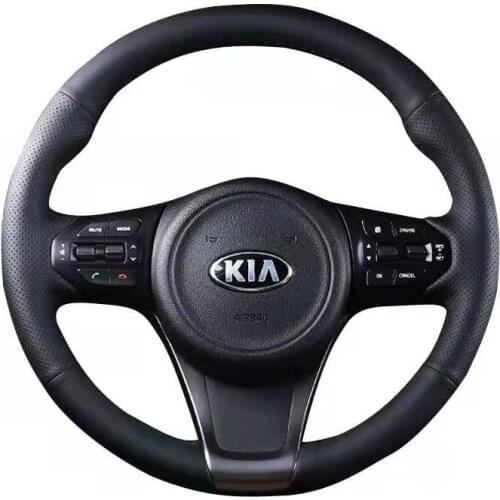 Kia K3 steering wheel cover leather hand-stitched K2k5k4 Freddy Smart Race Latour Kaishen handle cover modification special