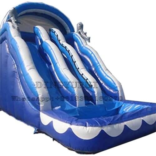 Kids Slide Jumping Bouncy Game Outdoor Inflatable Water Slide with Air Blower