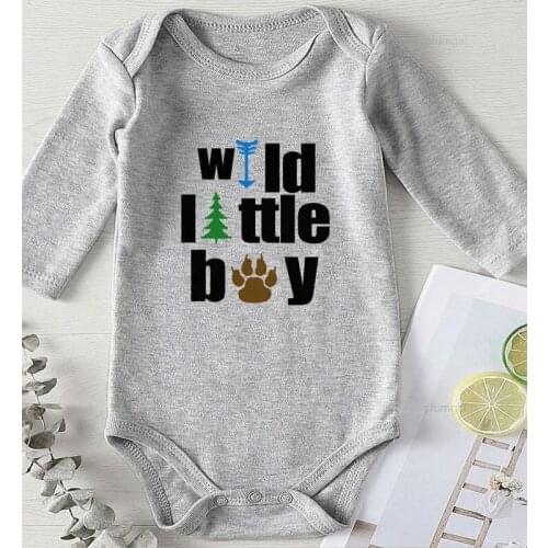 Baby Things for A Girl Newborn Girls Winter Clothes Babies Rompers kids summer jumpsuits Infant Outfits Printing Wild Little Boy