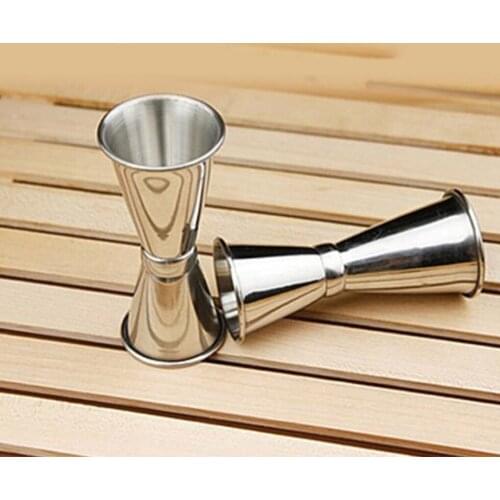 Double End Cocktail Jigger Measurements Cup Stainless Steel Ounce Cup Barware Bartender Tool S/M/L