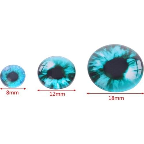 20Pcs Glass Doll Eyes Animal DIY Crafts Eyeballs For Dinosaur Eye Accessories Jewelry Making Handmade 8/12/18mm Y4QA