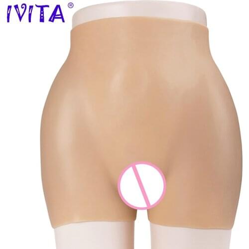IVITA Artificial Vagina Transgender Fake Silicone Vagina Panties Realistic Soft Underwear Silicon Drag Queen Sexy Crossdress