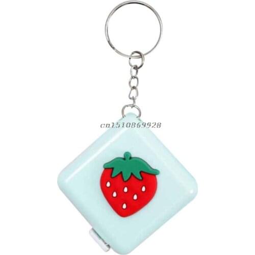 1.5m/59" Tape Measure Portable Retractable Soft Ruler Children Height Useful Stylish Measuring Tool with Keychain for Tailor