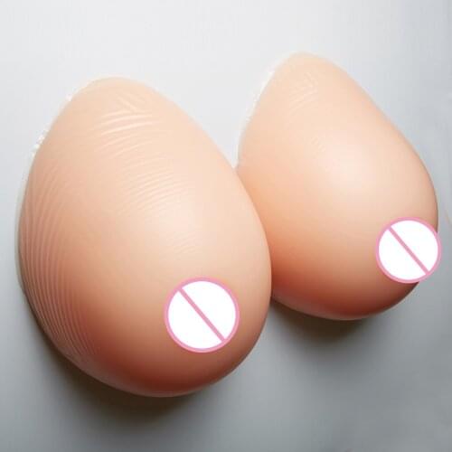 Cosplay Top Sale 5000g Water-drop Pseudonym SiliconeSilicone Breast Forms Fake Breasts for Crossdresser Postoperative Drag Queen