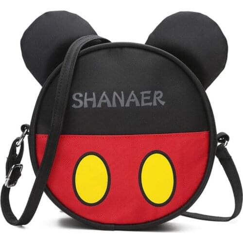 Mini Mickey Bag For Girls Children Designer Brand Handbags Cute Cartoon Mouse Large Ears Women Shoulder Bags Messenger Bag Gift