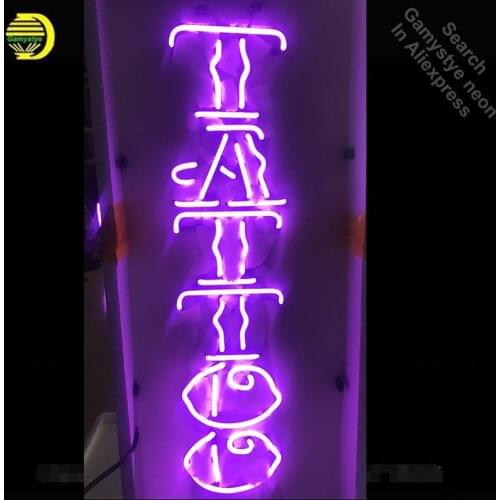 Neon Sign for Purple Tattoo Neon Bulb Sign Art Studio Beer Bar Pub Decorative Neon Light Signs for Store Light Signs Wall Lights