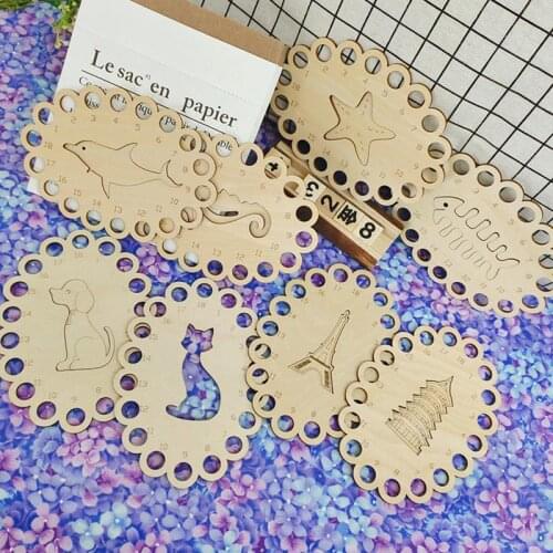 Wood Embroidery Floss Organizer Cross Stitch Thread Holder Storage Tool Cross Stitch Thread Finishing Tool Sewing Accessorie