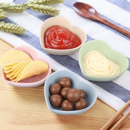 Kitchen Plastic Plates Sauce Dish Plates Seasoned Mustard Wheatgrass Bowl Sauce Saucer Small Vinegar Taste Board Snack Plate