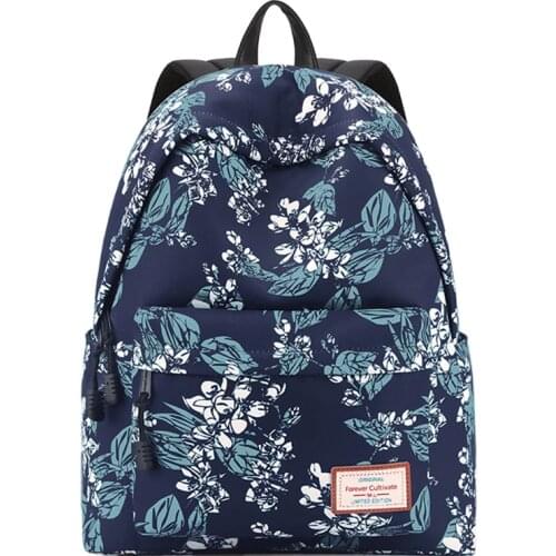 Casual School Backpack Bag for Teenager Girls Female Travel Laptop Bags Flower Printed Back Pack Women Bagpack Sac A Dos 2020