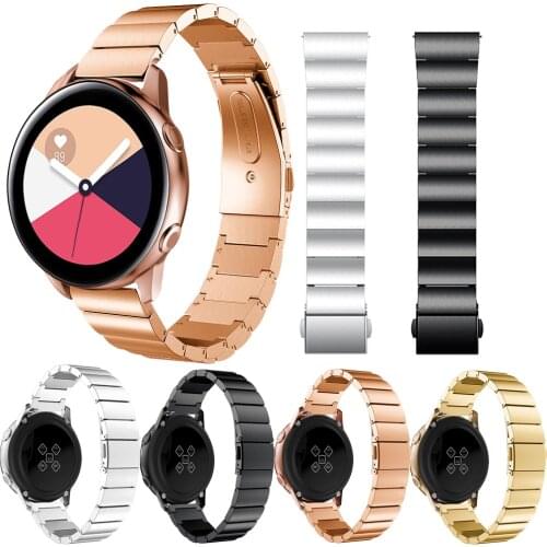 Stainless steel watch band For Samsung Galaxy watch active wristband 20mm strap For Samsung Gear S2/samsung Galaxy 42mm watch