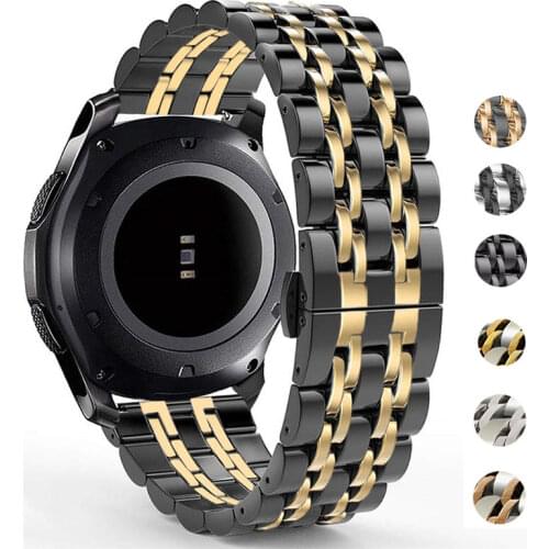 For Samsung Galaxy Watch 46mm 42mm for Gear S3 22mm 20mm Amazift Solid Metal Stainless Steel Strap Wristband Bracelet