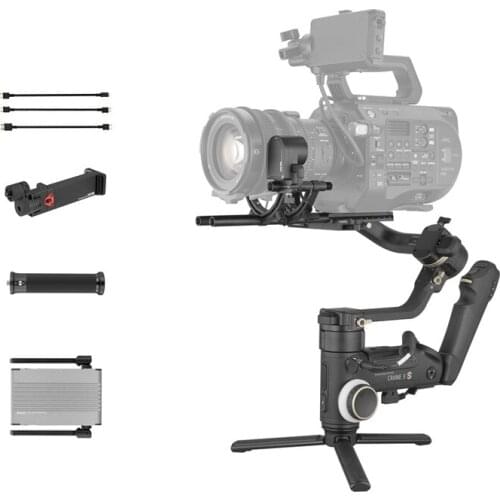 ZHIYUN Official Crane 3S-E 3-Axis Handheld Stabilizer support 6.5kg DSLR Camera Camcorder Video Cameras, Extendable Roll Axis