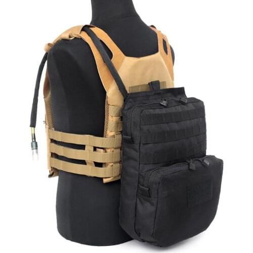 Tactical Molle Backpack Army Military Water Hydration Airsoft Pouch Combat Water Bag Hunting Durable Attached Vest Pouch