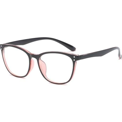 Rivet Oval Clear Woman Frame Glasses Eyeglasses Optic