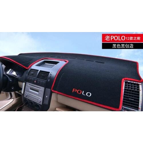 Car-Styling Car Dashboard Shade Carpet Protective Pad Interior For volkswagen Polo 04-11 12-17 , Silicone bottom