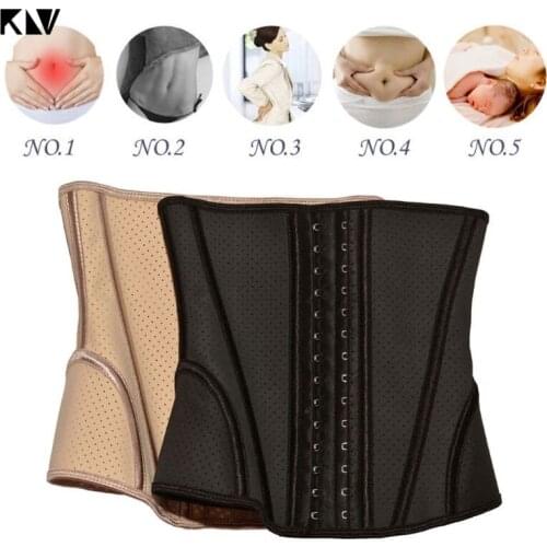 Women Weight Loss Corset Latex Waist Cincher Hourglass Body Shaper Breathable Mesh Tummy Control Fat Burner W-Style Sport Girdle