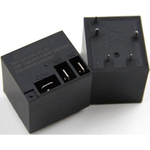 1PCS 30A 5 Feet Dc12v 24V Conversion High Power Water Heater Small T91 Electromagnetic Relay Jqx-30F
