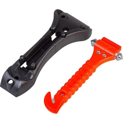 1PCS Red and Black Car Safety Hammer Window Breaker for LIfe Saving Camping Driving Escape Emergency Tool Seatbelt Cutter