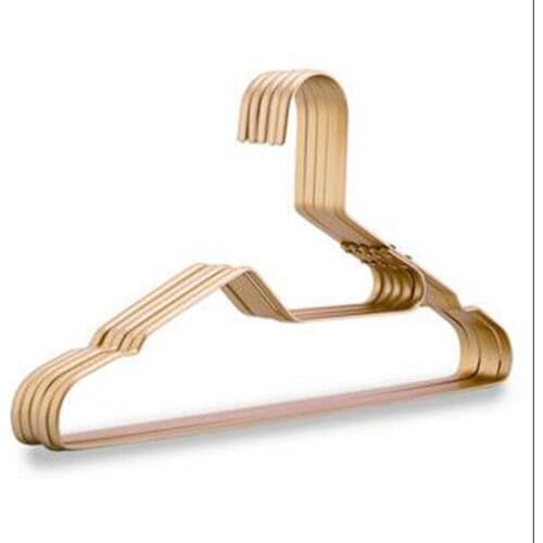 41.5cm 10 pcs/lot Non-slip Wire Coat Hanger Aluminum Metal Suit Hangers Clothes Hanging Leaving no Mark