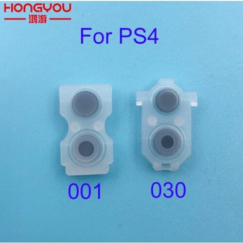 100pcs For PS4 JDS030 JDS 001 010 011 L2 R2 L1 R1 Rubber Conductive Pads For PS4 Controller Silicon Rubber Buttons