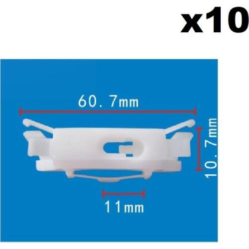 10x Nylon For Honda Roof weather strip buckle