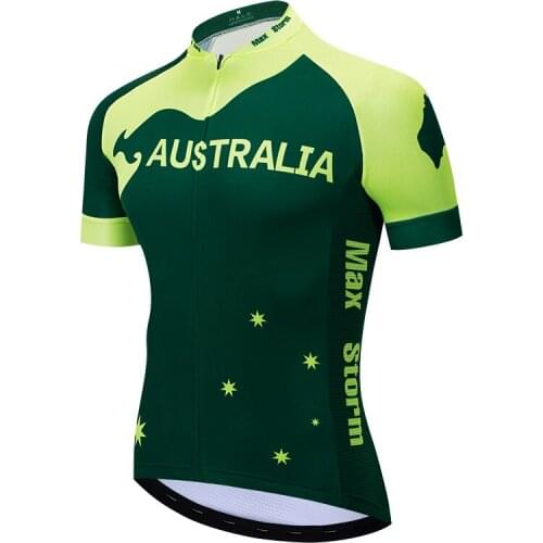 2019 AUSTRIA New Team Cycling Jersey Customized Road Mountain Race Top bike jersey max storm