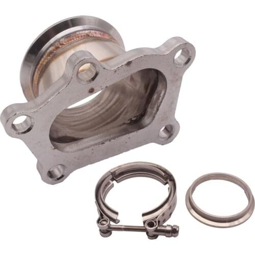 3" V-Band Conversion Turbo Downpipe Flange With Clamp Assy For Mazdaspeed 6