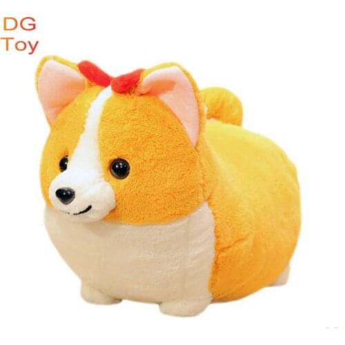 38/45/60cm Lovely Corgi-Dog Plush Toy Stuffed Soft Animal Cartoon Pillow Cute Christmas Gift for Kids Kawaii Valentine Present