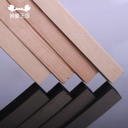 5pcs Model house making material DIY handmade toy wood pine square small wooden strip pine wood strip