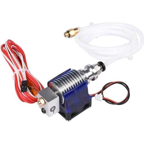 3D Printer Accessories Full Metal V6 J Head Hotend Extruder Hotend 1.75mm Kit,Suitable for 3D Printer (12V) 0.4mm Nozzle