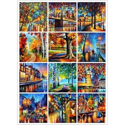 Full Square/Round Drill 5D DIY Diamond Painting "Landscape Scenery Street" 3D Embroidery Cross Stitch 5D Home Decor