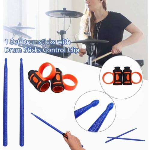 Drum Sticks Control Clip Silicone Drummer Beginner Percussion Instruments 5A Drum Sticks