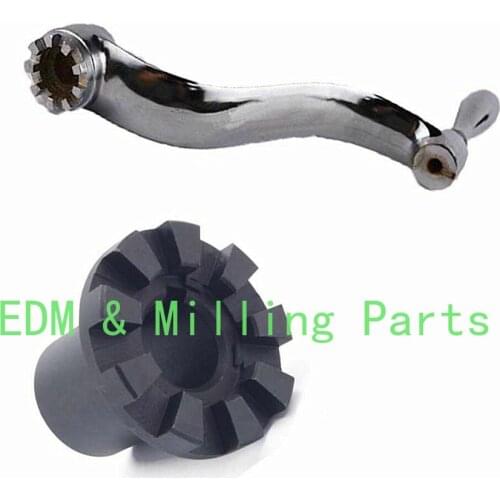Bridgeport Milling Machine CNC Elevating Knee Crank + Gear shaft Clutch Insert For Bridgeport Mill Part