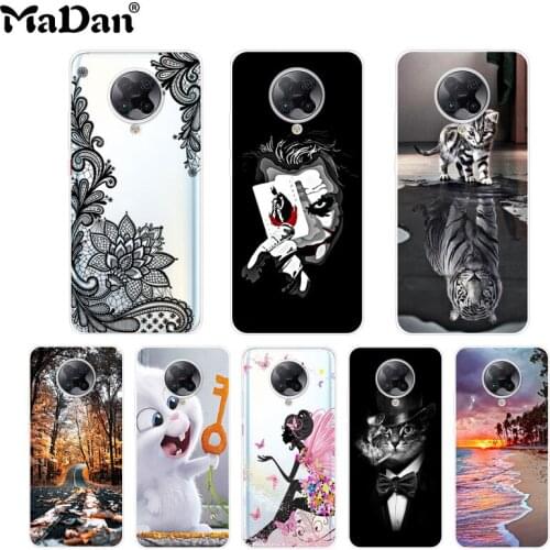 For Xiaomi Poco F2 Pro Phone Case Pocophone F2 Pro Cover Fundas Transparent Soft Silicone Protective Back