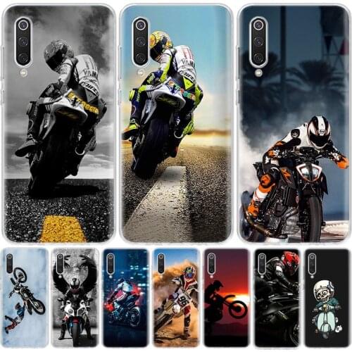 Moto Cross Motorcycle Sports Phone Case For Xiaomi Redmi Mi Note 9S 9 8T 8 7 6 Pro 5A 5 9A 8A 8 7A 6A 6Pro S2 K30 K20 Coque