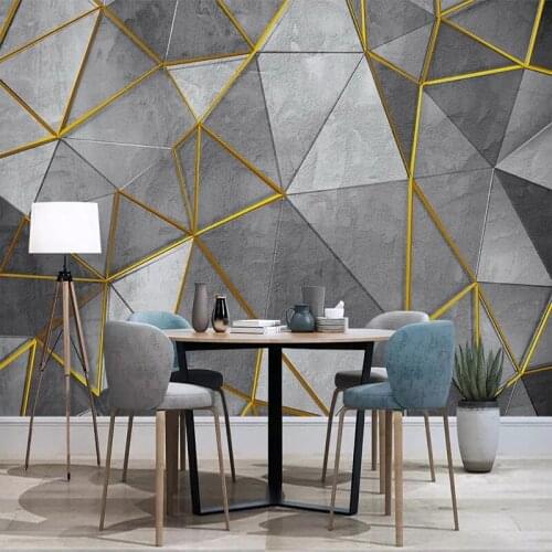 Custom Photo Wallpaper 3D Creative Cement Wall Abstract Geometric TV Background Wall Mural Papel De Parede Living Room Bedroom