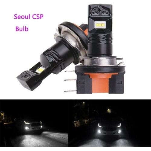 2pc 30W H15 LED Car Fog Light Bulb White Headlight 12V 24V 360 Degree 1200lm 8000K Auto Head Light Fog Lamps with Seoul CSP Bulb
