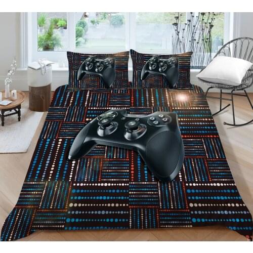 Sense of Science and Technology Game Pad Printing Bedding set Soft Duvet cover with pillowcases Home Decor 2/3pcs