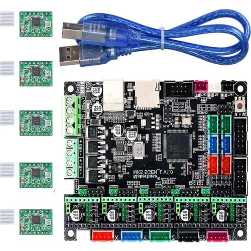 DIY Kit Board Drives L-Controller 3D Printer MKS GEN Ramps 1.4/Mega2560 TMC 2208/2209TMC2100 Expansion Board V1.0 Motor Driver