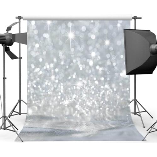 Mehofoto Silver Glitter Photography Backdrop Newborn Baby Photo Booth Background Reuse Wrinkle free Backdrops MR-0036