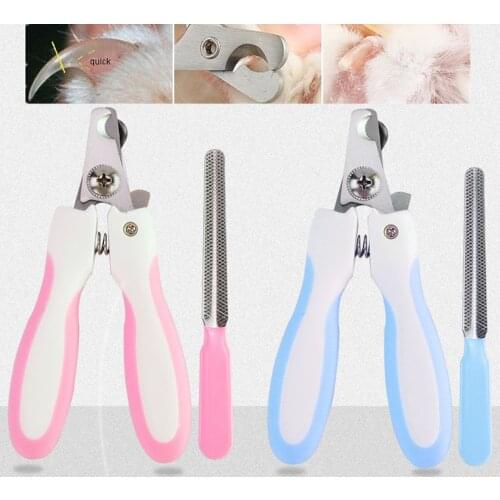 Pet Nail Clipper Scissors Cat Dog Toenail Scissors Trimming Scissors Animal Grooming Tools Pet Supplies Home Nailclippers Pink