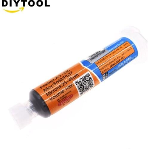 MECHANIC XG-Z40 Solder Paste Soldering flux 10cc 183 Celsius Melting Sn63 Pb37 welding flux paste паяльная паста флюс для пайки