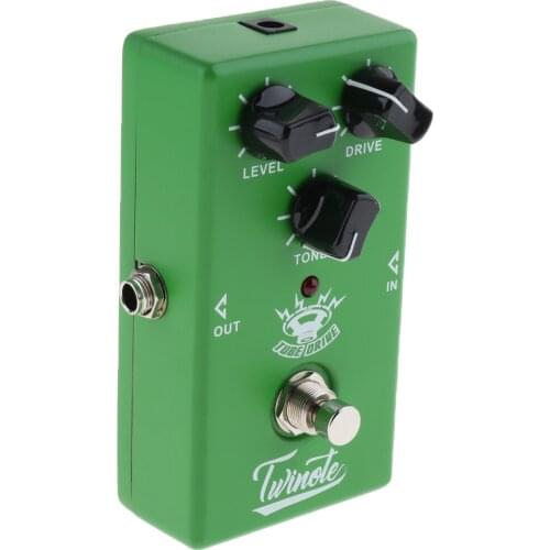 True Bypass Electric Guitar Tube Drive Effect Pedal with LED Indicator Musical Instrument Perform Part