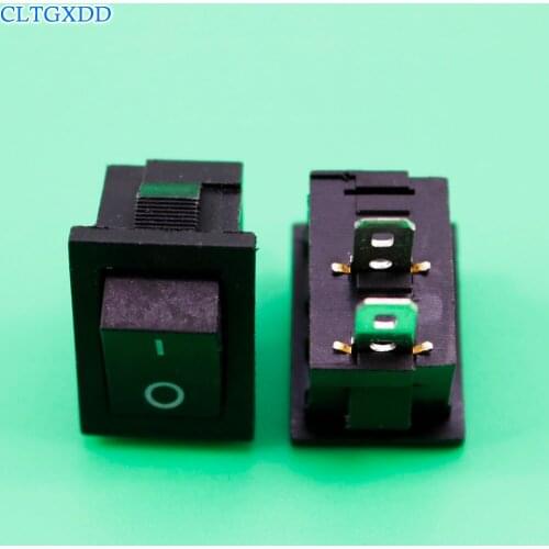 Cltgxdd Ship Type Switch 15*21MM Red Cover 2-foot Power Rocker Button Switch 6A 250V