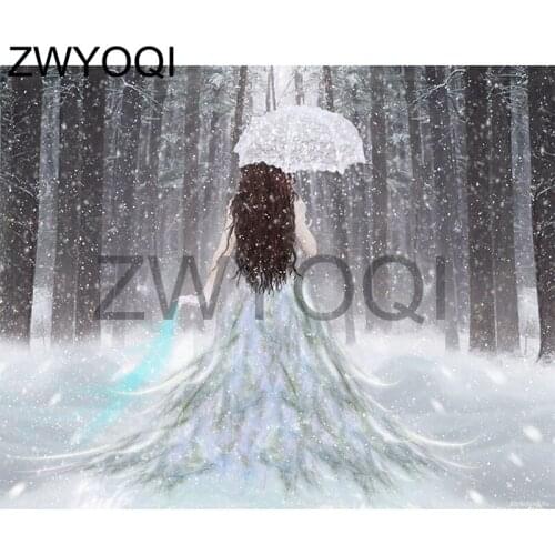 Full Square Diamond painting fairy feather umbrella Full Round Diamond mosaic fairy feather DIY Diamond embroidery Cross stitch