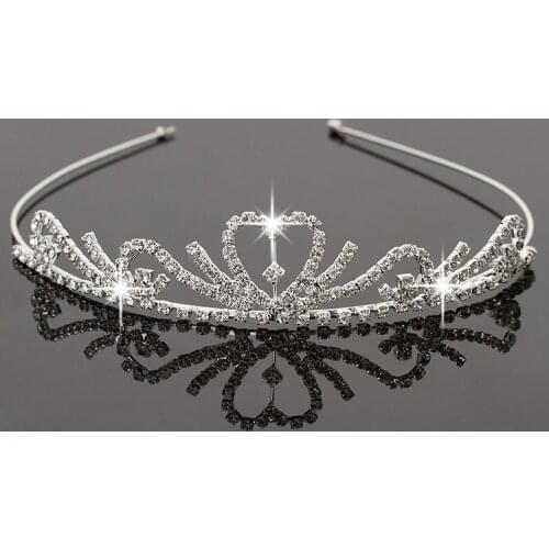 Girls Rhinestone Princess Crown Headband wedding Tiara Hair Sticks Girl women hair accessories 10pcs/lot