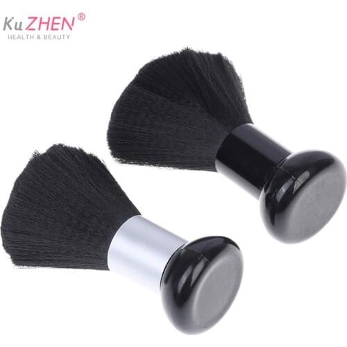 Professional Soft Black Fiber Neck Face Duster Brushes Stylist Barber Hairbrush Salon Hair Cut Styling Making Tools